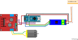 Esquema de conexión de arduino para controlar camara